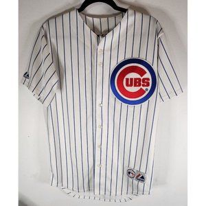 Majestic Chicago Cubs #15 Jim Edmunds Mlb Jersey Stitched Sz S